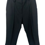 Veronica Beard Pants Womens 6 Black Office Casual Cropped Minimalist Trousers Photo 0