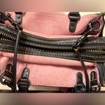 Coach 1941 Rogue 25 with Tea Rose Applique Black Pink Pebble Leather 87065 Photo 8