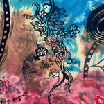 Kaktus colorful tie Dye Hoodie Blue Women's Size M Size M Photo 6