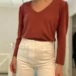 Sundry Cotton Puff Sleeve Top Size 1 Terracotta Photo 3