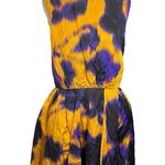 Jason Wu  Peplum Mini Dress Purple Abstract Print Women’s Size 10 Sleeveless Photo 2