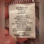 JM Collection  Metallic Red Pink Browns Gold Zig Zag Lines. Gold Jewel . Sz M. Photo 9