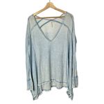 Free People  Light Blue Pacific Thermal Long Sleeve S Photo 1