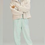 Lululemon Cinchable Fleece Zip Up Jacket White Opal Pockets Size 6? Photo 2