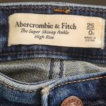 Abercrombie & Fitch Women's Distressed High-Rise Skinny Ankle Jeans Size 0 Photo 5