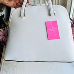 Kate Spade White Caviar Pebbled Leather Satchel Crossbody Bag NWT Photo 6