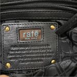 Rafe leather croc embossed clutch Black Photo 4