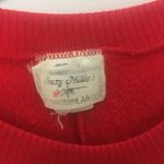 Suzy Phillips Vintage Red Embellished Sweater Size L Crewneck Pullover Size L Photo 2