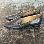 Nine West Dark Navy w/Contrast Stitching Made in Brazil Leather Loafers Size 6 Photo 1