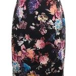 Carmen Marc Valvo  Watercolor Floral Pencil Skirt Women’s Size S Small Photo 0