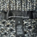 White House | Black Market  Gray Open Stitch Metallic Full Zip Sweater Jacket EUC S Photo 7