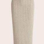 SheIn : Fleecy Ribbed Bodycon Skirt Oatmeal color Photo 0