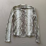 Bloomingdales FORE Snake Print Mock-Neck Top Photo 4