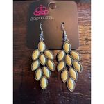 Paparazzi Flamboyant Foliage Yellow Earrings (146) Photo 2