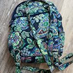 Vera Bradley  Blue‎ Rhapsody Paisley Floral Quilted Cotton Backpack Travel Bag Photo 6