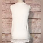 Beach Lunch Lounge white and Blue embroidered cotton sleeveless tank top Size S Photo 2