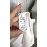 Kan Can Women's White Moto Jacket Size Small Longline Asymmetrical Zip Photo 5