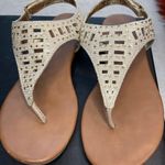American Eagle Gold Sandals Photo 3