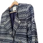Joie  Darnel Printed Moto Jacket Zip front blue size M Photo 11