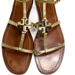 Tory Burch  Lowell Flat Gladiator Sandal in Gold Size 9.5 Photo 4