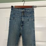 Free People We The Free Jayde Blue Flare Jeans Photo 4