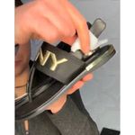 DKNY Flat Buckled Sling Back Logo Sandal Heeled Size 6 New in Box MSRP $154 Photo 15