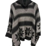 525 America  Cashmere Wool Blend Turtleneck Poncho Photo 0