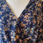 Miss Petal Plunge Neck A Line Spring Boho Floral Mini Dress Photo 4