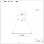 H&M  Black Fit And Flair Sleeveless Dress Size 8 Photo 5