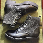 Daisy Fuentes  Rhinestone Combat Boots Photo 1