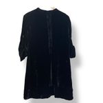 CP Shades Regina Velvet Dress Women Size Small Black Silk Blend Shirt Tab FLAW Photo 1
