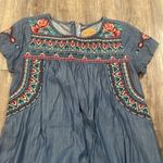Driftwood  Ella Embroidered Chambray Dress XS Photo 2