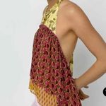 ZARA  Yellow and Purple Patterned Women's Top Photo 6