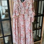 La Maison Talulah midi gown pearls Dress black tie wedding gala floral beaded Pink Size 4 Photo 1