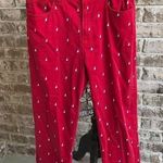 Ralph Lauren Lauren Sailboat pants Size 8 Red Ankle Preppy Photo 0