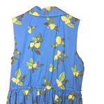 Jason Wu Sleeveless Blue Lemon Printed Collared Button Front Midi Dress XS #754 Photo 6