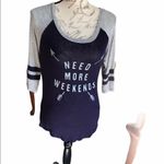 Awake  T-shirt blue & white graphic  small Photo 2