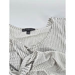 Adrianna Papell  Women's XL Polka Dot Ruffle Sleeve Tie Front Blouse Top Photo 3