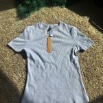 SKIMS  Blue Violet Cotton Rib T-Shirt Photo 3