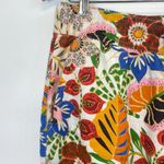C&C California  100% Linen Colorful Floral Wide Leg Pants Photo 1