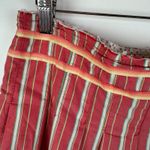 Old Navy  Striped Cotton Skirt Size 6‎ Coral Pleated A-Line Y2K Feminine Retro Photo 3