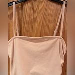 Urban Outfitters Side Ruched Straight Neck Bodycon Mini Dress in Nude Size Small Photo 1