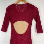 Lovers + Friends  Red Floral Lace Cutout Mini Dress Photo 9