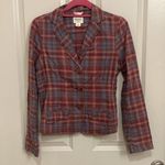 American Eagle Y2K Plaid  Blazer Photo 2