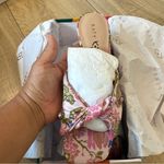 Katy Perry  Twisted Heeled Sandals The Tooliped Pink Multi Size 5M Photo 2