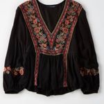 American Eagle Embroidered Blouse Photo 0