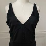 Kardashian Kollection NWT Black Tank BodyCon Dress Mesh Sides L Photo 0