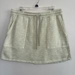 Madewell MWL Pull-on Mini Skirt Woman’s Size L Sage Green Draw String Photo 1