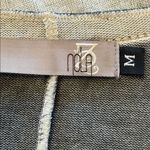 NOLA Ombre Grey Velvet Trimmed Cardigan Sweater Size Medium Gray Photo 6