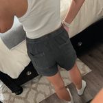 Anthropologie Hei Hei Charcoal Gray High-Waist Drawstring Shorts Photo 2